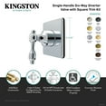 thumbnail image 4 of Kingston Brass KS4043TAL Tudor Single-Handle Six-Way Diverter Valve with Square Trim Kit, Antique Brass, 4 of 4