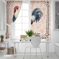 thumbnail image 5 of Early Rooster Blackout Curtains for Bedroom, Pink Spring Farmhouse Leaves Burlap Thermal Insulated Kitchen Drapes with Grommets, Light Blocking Window Treatment, 2 Panels 42" x 84", 5 of 7