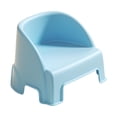 thumbnail image 3 of Taburete pequeño con escalón, reposapiés multifuncional, taburete para niños con respaldo para dormitorio, apartamento, mesita de noche, sala de Azul, 3 of 9