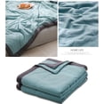 thumbnail image 3 of Cotton Cooling Blanket for Hot Sleepers & Night Sweats – Temperature-Regulating Summer Quilt with 3x Breathability, All-Season Lightweight Comforter (Twin/Queen/King Sizes) green, 3 of 7