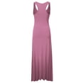 thumbnail image 3 of Doublju Women's Scoop Neck Racerback Tank Maxi Dress with Plus Size, 3 of 4