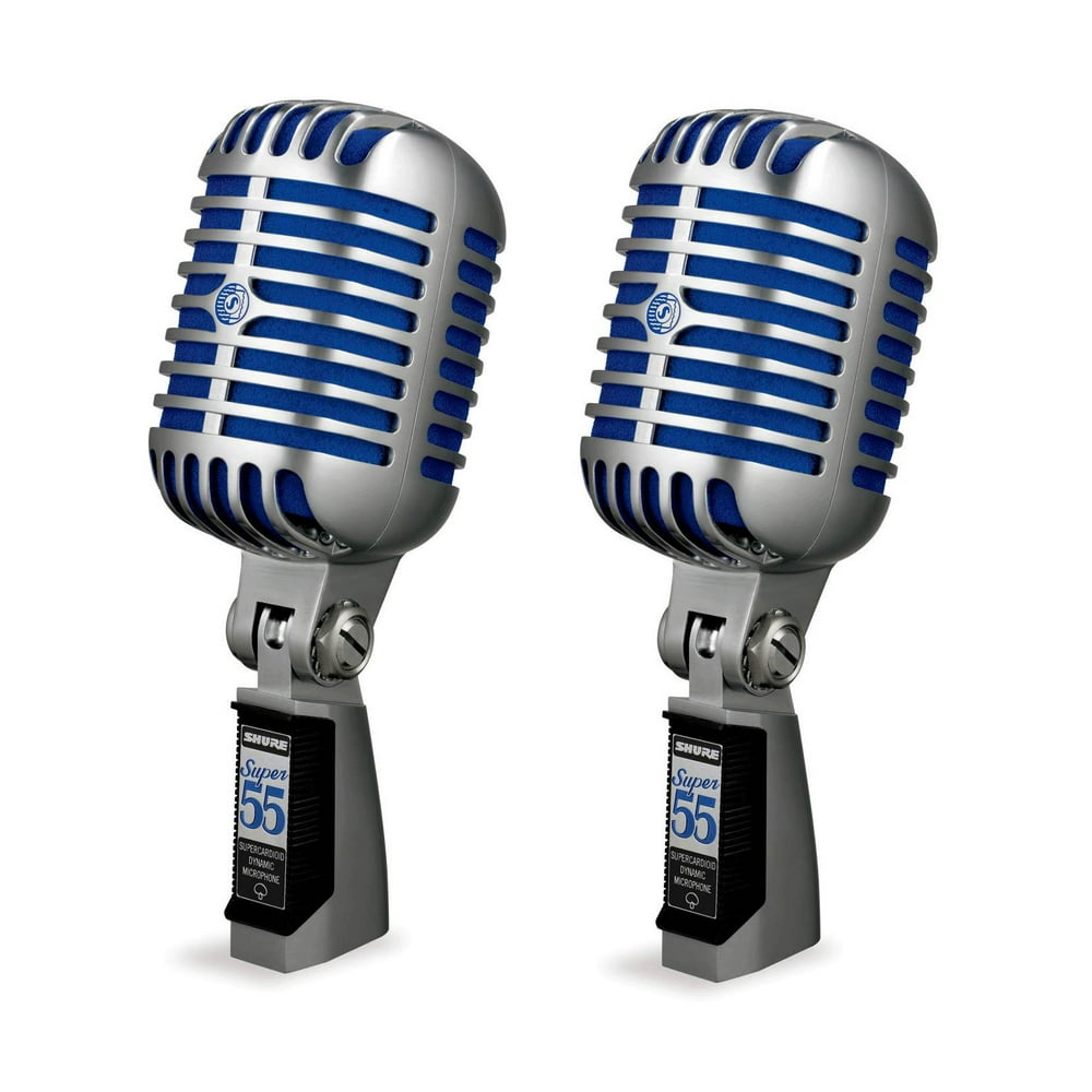 Shure Super 55 Vintage Professional Studio Podcast Dynamic Microphone