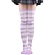 thumbnail image 1 of Xiao Hua 1 par de calcetines por encima de la rodilla, hasta la rodilla, para mujer, para cosplay, uso diario, color morado claro., 1 of 2