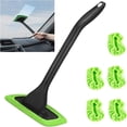 thumbnail image 4 of Machine-Washable Windshield Cleaner Tool with Pivoting Head - Microfiber Cloth Car RV Glass Scrubber Kit, 4 of 9