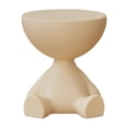 thumbnail image 4 of Pequeña mesa de café Mesa de café muebles de adorno lindo cabezal de cabecera para la cabeza para el dormitorio de la mesita de noche balcón interior Caqui, 4 of 8