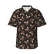 thumbnail image 1 of Fotbe Bulldog with Sunglasses Camisa Hawaiana para Hombre Unisex – Camisa Casual de Verano con Botones de Manga Corta de Algodón y Lino,Small, 1 of 7