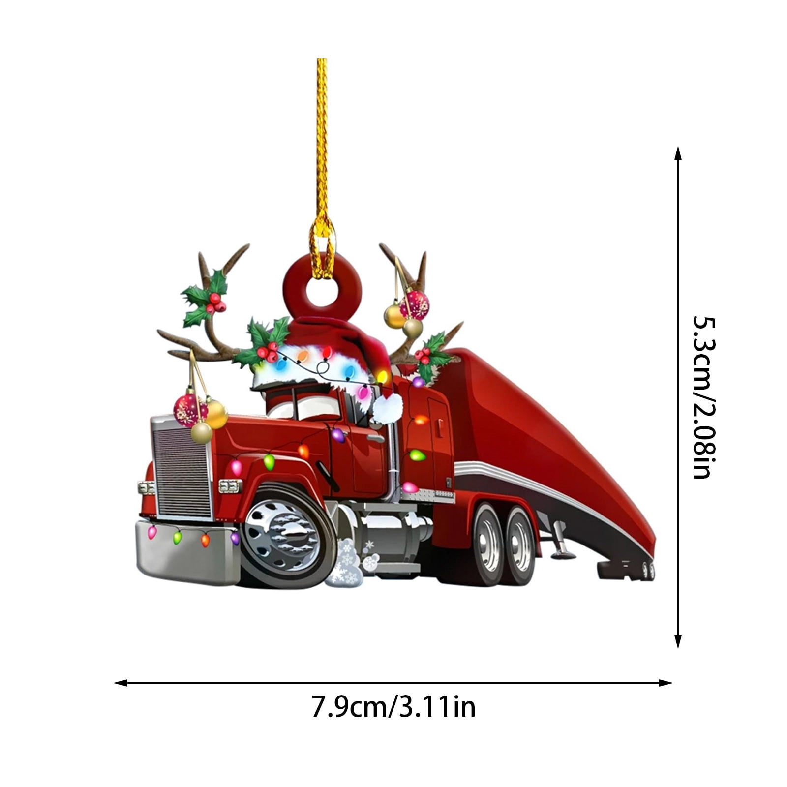 Décorations De Noël Pour Voiture - Bonhomme De Neige Et Père Noël Suspendus - Accessoire Mignon Pour SUV Et Voitures
