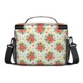 thumbnail image 3 of Lunch Box Pioneer Flower Floral Print Pattern Insulated Lunch Bag for Women Men,Medium Leakproof Lunchbox Cooler Bag Adjustable Strap,10 X 6.7 X 8 Inches, 3 of 6