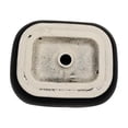 thumbnail image 5 of 20 in. Oval Black Finish Ceramic Vessel Bathroom Vanity Sink, 5 of 11