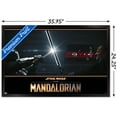 thumbnail image 3 of Star Wars: The Mandalorian Season 2 - Din Djarin vs. Moff Gideon Wall Poster, 22.375" x 34", Framed, 3 of 3