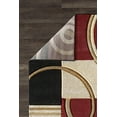 thumbnail image 4 of GLORY RUGS Area Rug 2x3 Door Mat Dark Red Geometric Soft Floor Carpet with Premium Fluffy Texture for Indoor Living Dining Room and Bedroom Area, 4 of 6