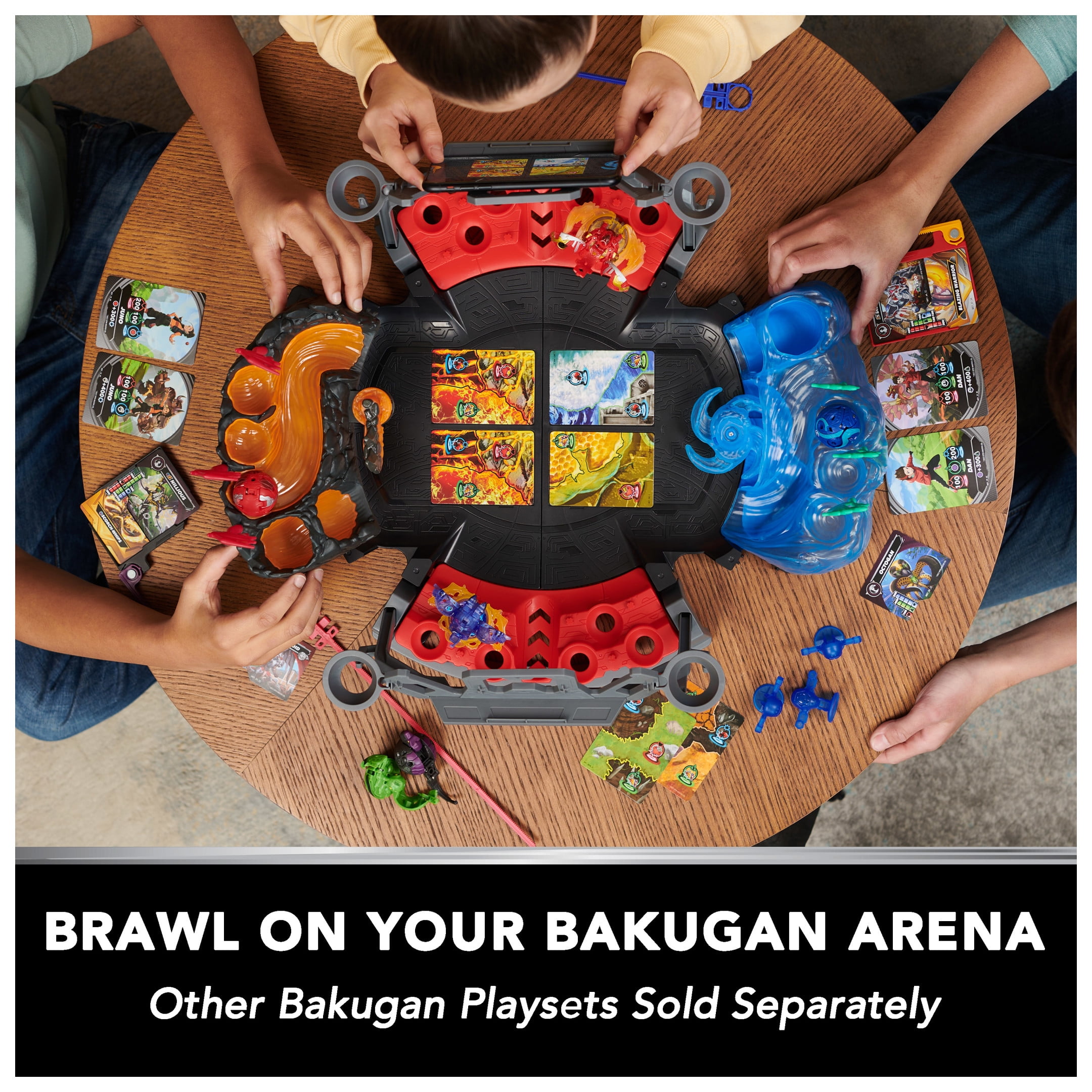 Bakugan, Special Attack Flame, Spinning Collectible, Customizable Action Figure and Trading Cards, Kids Toys for Boys and Girls 6 and up