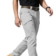 thumbnail image 6 of Pants for Men, Men's Casual Cargo Pants Straight Leg Stretch Pants Fashion Joggers Hiking Travel Trousers with Pockets Gray L, 6 of 8