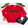 thumbnail image 5 of Christmas Cats Sweater Shirt | Cute Holiday Kitty Lights Graphic Sweatshirt, 5 of 7
