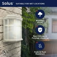 thumbnail image 7 of Solus USA Aston Wall Lighting Fixture with Electric Photocell and Motion Sensor, White, 7 of 7