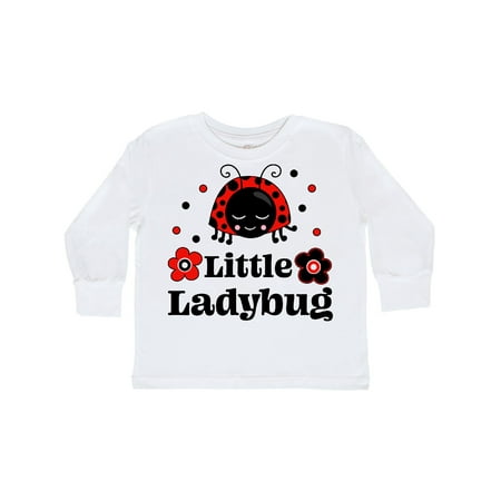

Inktastic Little Ladybug with Flowers Gift Toddler Boy or Toddler Girl Long Sleeve T-Shirt