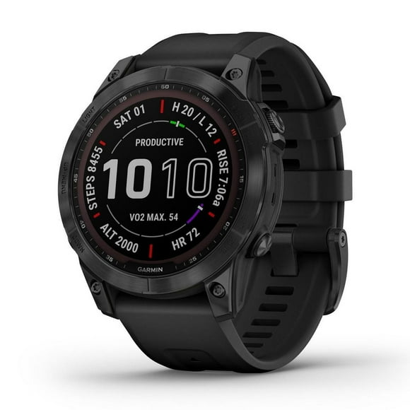 Garmin fenix 7 Sapphire Solar Charging GPS Smartwatch Steel and Fitness Tracker with Incident Detection