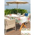 thumbnail image 5 of Outdoor Tablecloth with Umbrella Hole for Patio/Picnic/Party/Camping, Tropical Botanical Waterproof Table Cloth Rectangle Table Cover Washable, Farmhouse Leaves Floral Watercolor (60"x 102"), 5 of 9