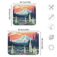 thumbnail image 5 of Yayeee Dish Drying Mat for Kitchen Counter Ultra Absorbent Easy Clean Pad 24x18", Floral Mountain, 5 of 7