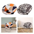thumbnail image 1 of 2pcs Round Saucer Chair Covers Moon Chair High Stretch Removable Polyester for Furniture Protection Adults Wedding Party Restaurant StyleJ, 1 of 9