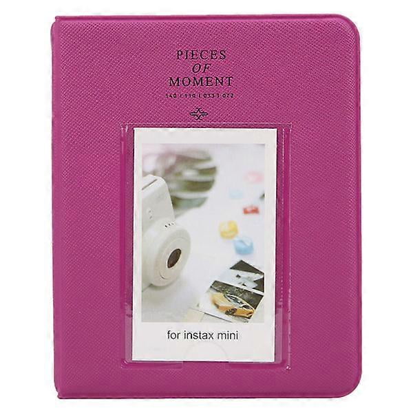 Photo Album Slip In Case Memo Photography Holds 64 3 Inch Pictures Memory Gift for Instax mini 9/ 8/ 8+(Grape Violet )