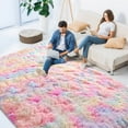 thumbnail image 3 of Kentaly Fluffy Soft Area Rug, Plush Rugs for Girls Bedroom,Shaggy Rugs for Kids Playroom, Kawaii Princess Rug, Fuzzy Rugs for Nursery Baby Toddler(5'x8' Pink-Rectangle), 3 of 10