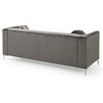 thumbnail image 4 of Glory Furniture Pompano Velvet Sofa in Dark Gray, 4 of 5