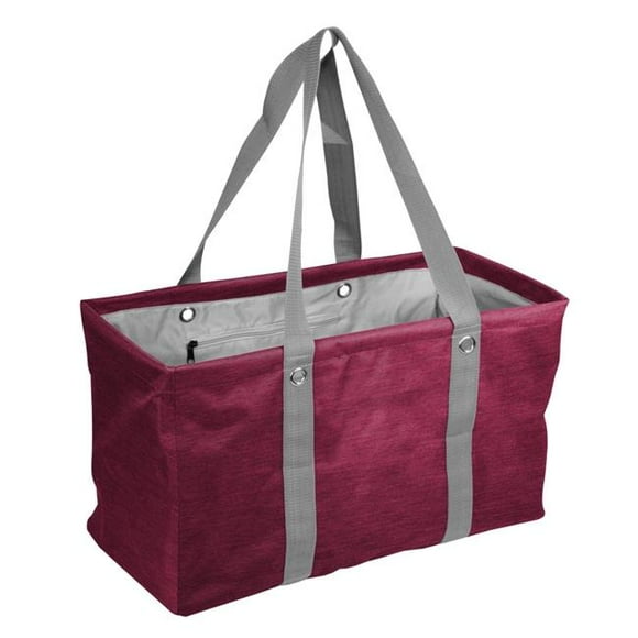 Logo Chaise 001-765CR-MAROON Plaine Maroon Crosshatch Pique-Nique Caddy