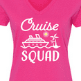 thumbnail image 4 of Inktastic Cruise Squad with Vector Cruise Ship and Palm Trees Women's V-Neck T-Shirt, 4 of 5