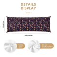 thumbnail image 2 of KLL Ultra Soft Microfiber Body Pillow Cover/Pillowcases 20"x54" with Hidden Zipper Closure-Mexican Flowers Birds, 2 of 5