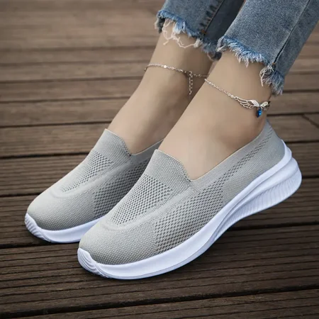 

Lightweight Mesh Sneakers Breathable Mesh Slip-on Running Shoes Casual & Stylish Shoes For Every Day Women‘s Footwear