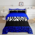 thumbnail image 1 of Erosebridal Zebra Leopard Print Bedding Queen Comforter Set, Rectangle Geometric Down Comforter, Animal Decorative, Breathable, 1 of 7
