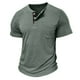thumbnail image 3 of Tops para hombre, blusas y camisas de manga corta y cuello redondo para hombre, color liso, cálidos y ajustados, cuello semialto, manga larga, base deportiva y fitness, top de poliéster para hombre., 3 of 5