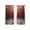 Red, variant on Light Blue Ocean Waves Sheer Curtains 63 Inch Length 2 Panels Set Window Treatments, Summer Beach Coastal Abstract Rod Pocket Semi Curtains for Living Room/Bedroom/Kitchen Décor, 104"W x 63"L