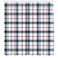thumbnail image 3 of Ambesonne Plaid Shower Curtain, British Country Pattern, 69"Wx70"L, Vermilion Navy Blue, 3 of 3