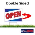 thumbnail image 6 of NEXT LEVEL SIGNS | Open Yard Signs | 24 W x 18 H Inches | Metal Ground Step H-Stake 24" x 10" | Made in the USA (Pack of 1), 6 of 6