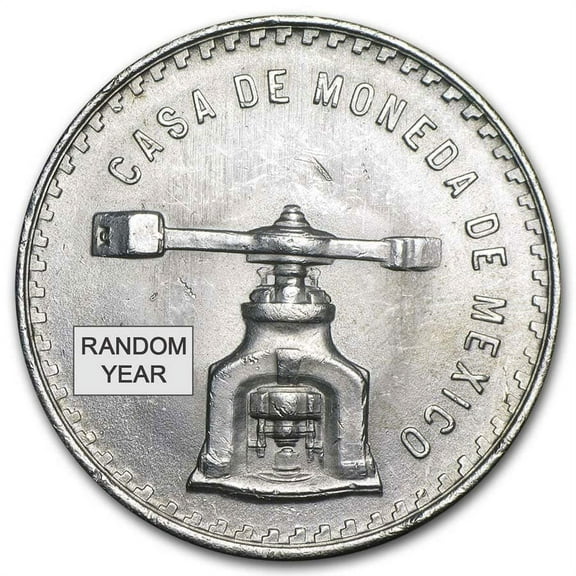 1978-1980 Mexico 1 oz Silver Onza Balance Scale AU/BU