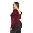 thumbnail image 3 of Blusa escote cuadrado Roman Fashion /Tallas Extras, 1849 (Vino) vino 36, 3 of 6