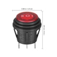 thumbnail image 2 of LOLIPPYY 1Pc Lightweight Black Waterproof Rocker Button for Car Electrical Switching, 2 of 8