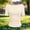 Beige, variant on Tsesme Women's Ribbed Knit T-Shirt Round Neck Slim Fits Basic Tops Casual Elasticated Side Waist Comfy Tee,Beige,XL