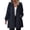 2# Navy, variant on Plus Size Rain Jackets for Women Lightweight Long Raincoat Waterproof Straight Jacket Coats Red XL