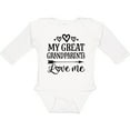 thumbnail image 3 of Inktastic My Great Grandparents Love Me Boys or Girls Long Sleeve Baby Bodysuit, 3 of 5