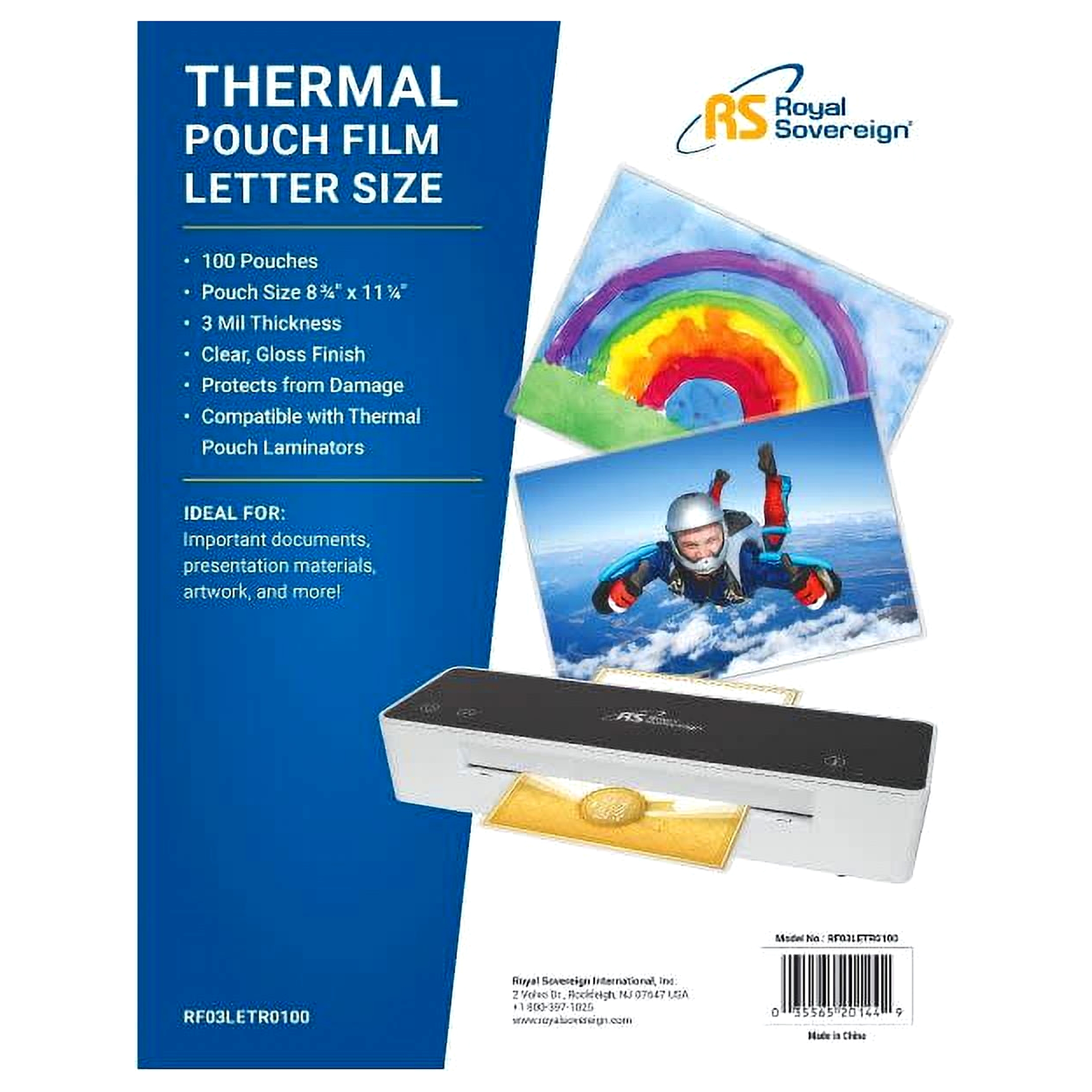 Royal Sovereign 3 Mil Thermal Pouch Film