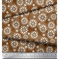 thumbnail image 3 of Soimoi Tissu Crêpe Polyester Imprimé Floral Mandala au Mètre 52 Pouces de Large, 3 of 3
