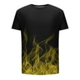 thumbnail image 4 of T-Shirts for Men under $5 Short Sleeves Round Neck Casual Printing Pullover Fitness Sports T Shirt Yellow L, 4 of 4