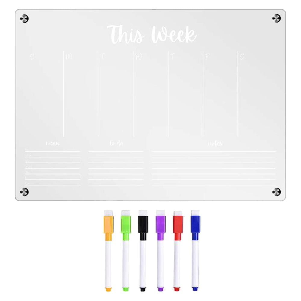 Acrylic Board for Fridge Acrylic Refrigerator Dry Erase Board