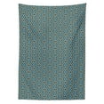 thumbnail image 3 of Ambesonne Geometric Tablecloth Rectangular Table Cover, Nested Square Pattern, 60"x84", Brown and Sky Blue, 3 of 4