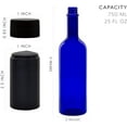 thumbnail image 6 of Cornucopia Brands Plastic Wine Bottles (10-Pack, Blue); Empty PLASTIC Bordeaux-Style Wine Bottles w/ Screw Caps and Seals, 6 of 9