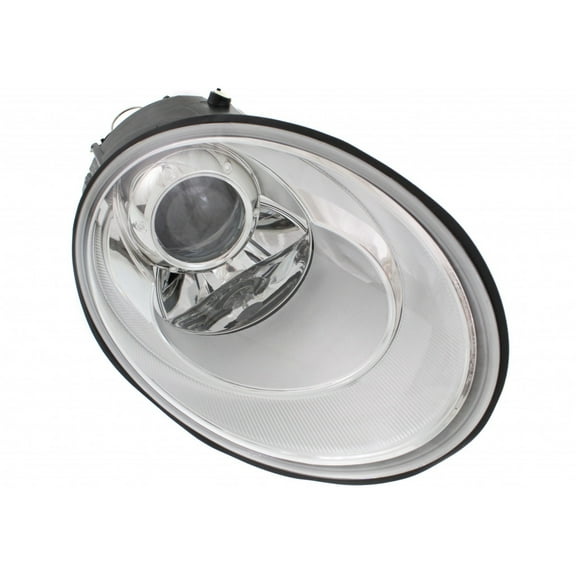 For Volkswagen Beetle Headlight Assembly 2006 07 08 09 2010 Passenger Side w/ Bulbs CAPA Certified Replacement for VW2519109 Vehicle Trim: Models