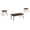 Walnut, variant on Monarch Specialties I 7850P Table Set, Coffee, End, Side, Walnut Laminate